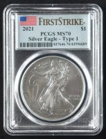 2021 American Silver Eagle, Type 1 - First Strike (PCGS MS70) at PristineAuction.com