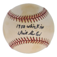Dick Sisler Signed ONL Baseball Inscribed "1950 Whiz Kids" (JSA) at PristineAuction.com