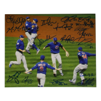 2016 World Series Champion Chicago Cubs 8x10 Photo Signed by (17) with Aroldis Chapman, Pedro Strop, Joe Maddon, Miguel Montero (Beckett) at PristineAuction.com