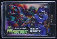 Ashton Jeanty 2024 Wild Card Alumination Dino-Might Prehistoric Holo T-Rex #AJ RC #15/15 at PristineAuction.com