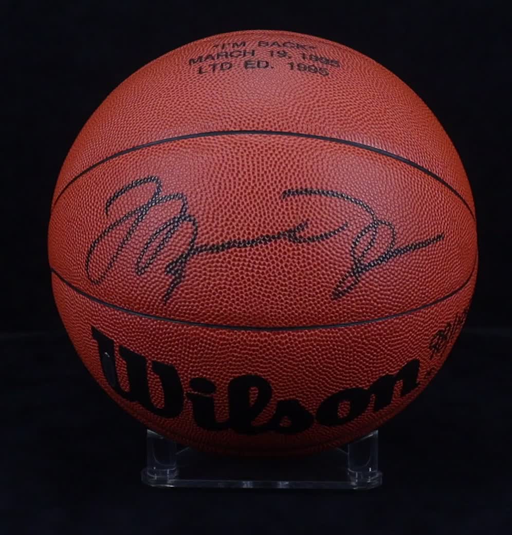 Michael Jordan Signed LE Wilson Basketball #98/1995 (UDA) at PristineAuction.com
