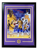 Magic Johnson Signed Lakers Custom Framed Photo (PSA) at PristineAuction.com