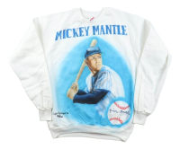 Mickey Mantle Signed LE Yankees Air Brushed Sweatshirt (JSA) at PristineAuction.com