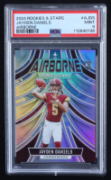 Jayden Daniels 2024 Rookies and Stars Airborne Silver #25 RC (PSA 9) at PristineAuction.com