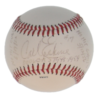 Carl Erskine Signed OL Baseball with Multiple Inscriptions (JSA) at PristineAuction.com