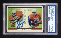 Earl Campbell / Vince Young Signed 2009 Topps Magic Alumni #CV (PSA Authentic) at PristineAuction.com