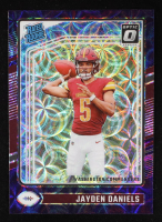 Jayden Daniels 2024 Donruss Optic Purple Scope #248 RR RC at PristineAuction.com