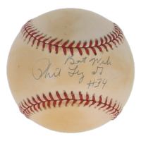 Phil Linz Signed OAL Baseball Inscribed "Best Wishes" (JSA) at PristineAuction.com
