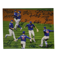 2016 World Series Champion Chicago Cubs 8x10 Photo Signed by (17) with Aroldis Chapman, Pedro Strop, Joe Maddon, Miguel Montero (Beckett) at PristineAuction.com