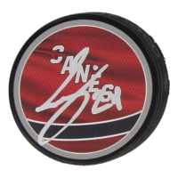 Seth Jarvis Signed Hurricanes Logo Hockey Puck (JSA) at PristineAuction.com