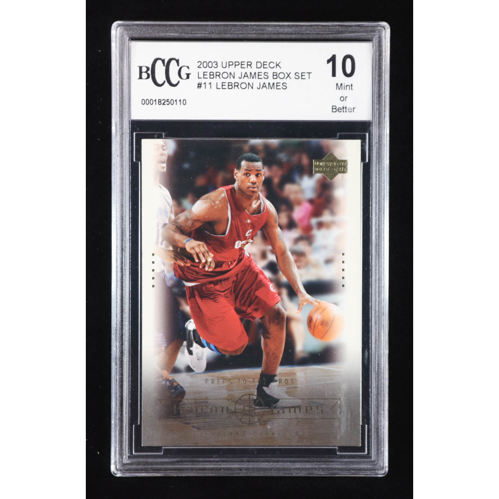 LeBron James 2003 Upper Deck LeBron James Box Set #11 RC / Preps to the Pros (BCCG 10) at PristineAuction.com
