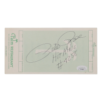 Pete Rose Signed Palm Restaurant Bill (JSA) at PristineAuction.com