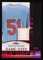 Willie McGee 2024 Leaf ITG Used-Sports Game-Used Memorabilia Pink #GUM52 #3/30 at PristineAuction.com