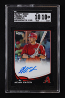 Adam Eaton 2013 Topps Chrome Autograph Black Refractor #155 RC #10/100 (SGC 10 | Auto Grade 10) at PristineAuction.com