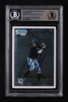 Christian Yelich Signed 2010 Bowman Chrome Draft Prospects #BDPP78 RC (BGS) at PristineAuction.com