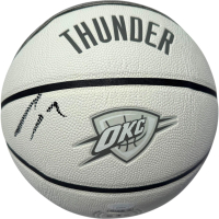 Shai Gilgeous-Alexander Signed Thunder Logo Basketball (JSA) at PristineAuction.com