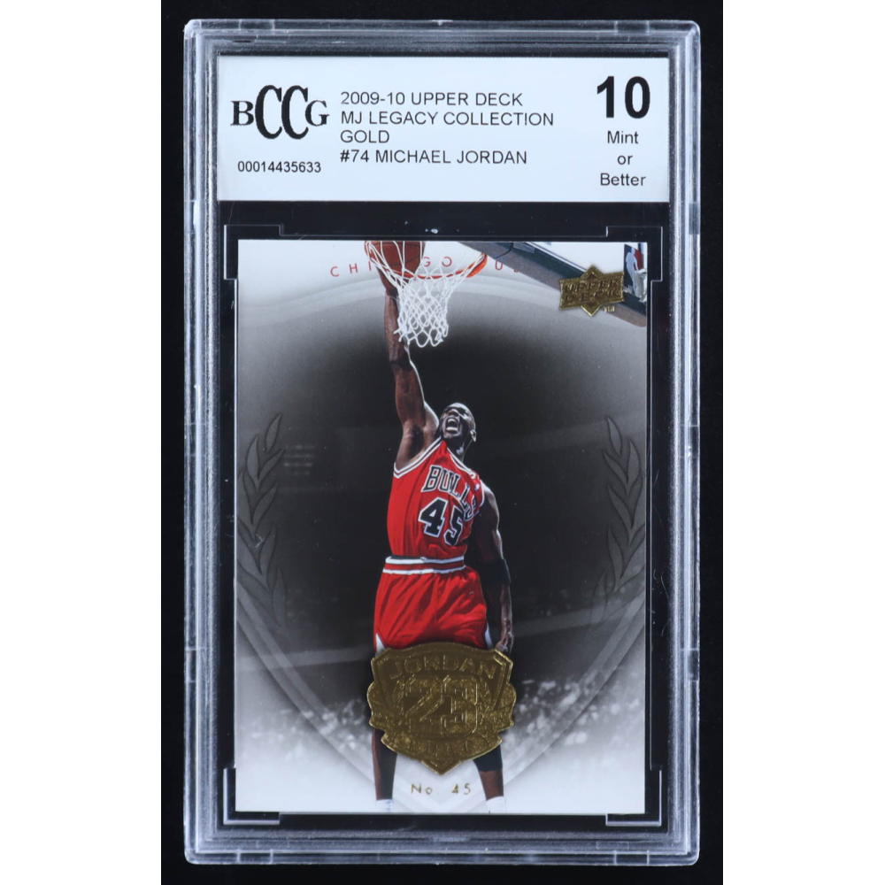 Michael Jordan 2009-10 Upper Deck Michael Jordan Legacy Collection Gold #74 (BCCG 10) at PristineAuction.com