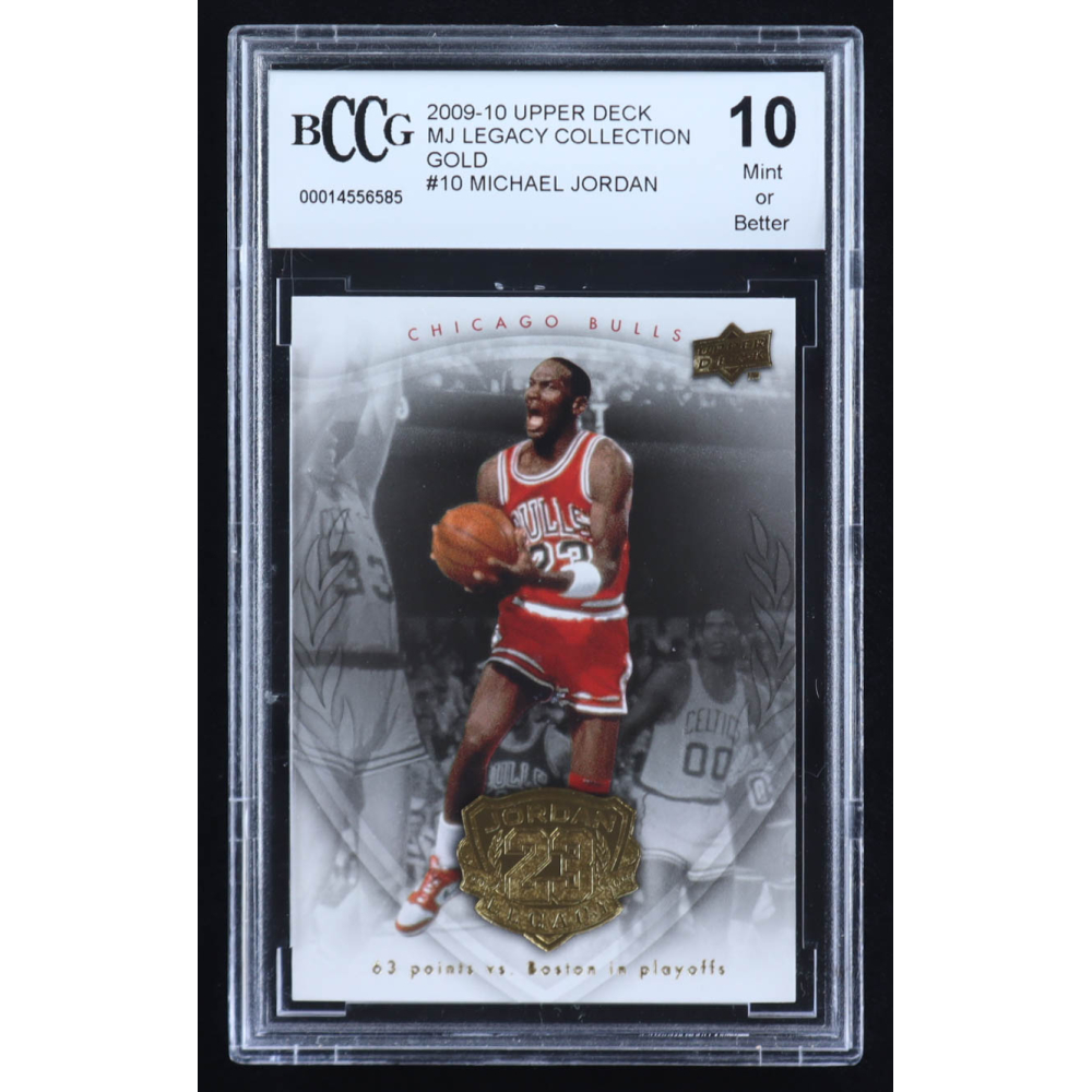Michael Jordan 2009-10 Upper Deck Michael Jordan Legacy Collection Gold #10 (BCCG 10) at PristineAuction.com