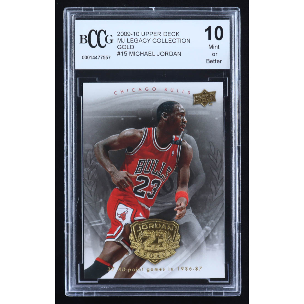 Michael Jordan 2009-10 Upper Deck Michael Jordan Legacy Collection Gold #15 (BCCG 10) at PristineAuction.com