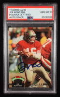 Joe Montana Signed 1992 Topps Stadium Club #650 (PSA Auto Grade 10) at PristineAuction.com