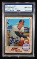 Nolan Ryan Signed 2017 Topps Heritage Nolan Ryan Highlights #NRH3 (PSA | Auto 10) at PristineAuction.com