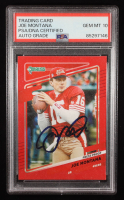 Joe Montana Signed 2021 Donruss Press Proof #57 (PSA Auto Grade 10) at PristineAuction.com