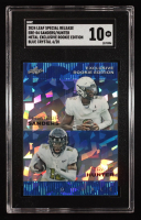 Shedeur Sanders / Travis Hunter 2024 Leaf Metal Special Release Exclusive Rookie Edition Blue Crystal #ERE04 RC #6/20 (SGC 10) at PristineAuction.com