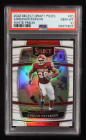 Adrian Peterson 2022 Select Draft Picks Prizms White #65 #29/35 (PSA 10) at PristineAuction.com