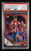 Antoine Griezmann 2021-22 Topps Chrome UEFA Champions League Red Wave Refractors #171 #5/5 (PSA 10) at PristineAuction.com