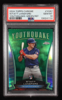 Wyatt Langford 2024 Topps Chrome Youthquake Green Refractors #YQ57 #27/99 RC (PSA 10) at PristineAuction.com