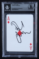 Daniel Negreanu Signed Ace of Diamonds Playing Card (BGS) at PristineAuction.com