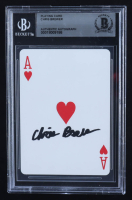 Chris Brewer Signed Ace of Hearts Playing Card (BGS) at PristineAuction.com