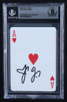 Mike Matusow Signed Ace of Hearts Playing Card (BGS) at PristineAuction.com