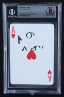 Phil Hellmuth Signed Ace of Hearts Playing Card (BGS) at PristineAuction.com