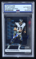 Kurt Warner Signed 2002 Topps Finest #38 (PSA | Auto Grade Authentic) at PristineAuction.com