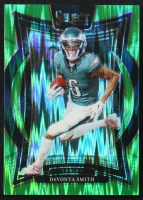DeVonta Smith 2024 Select Neon Green Prizm Shock #51 #445/599 at PristineAuction.com
