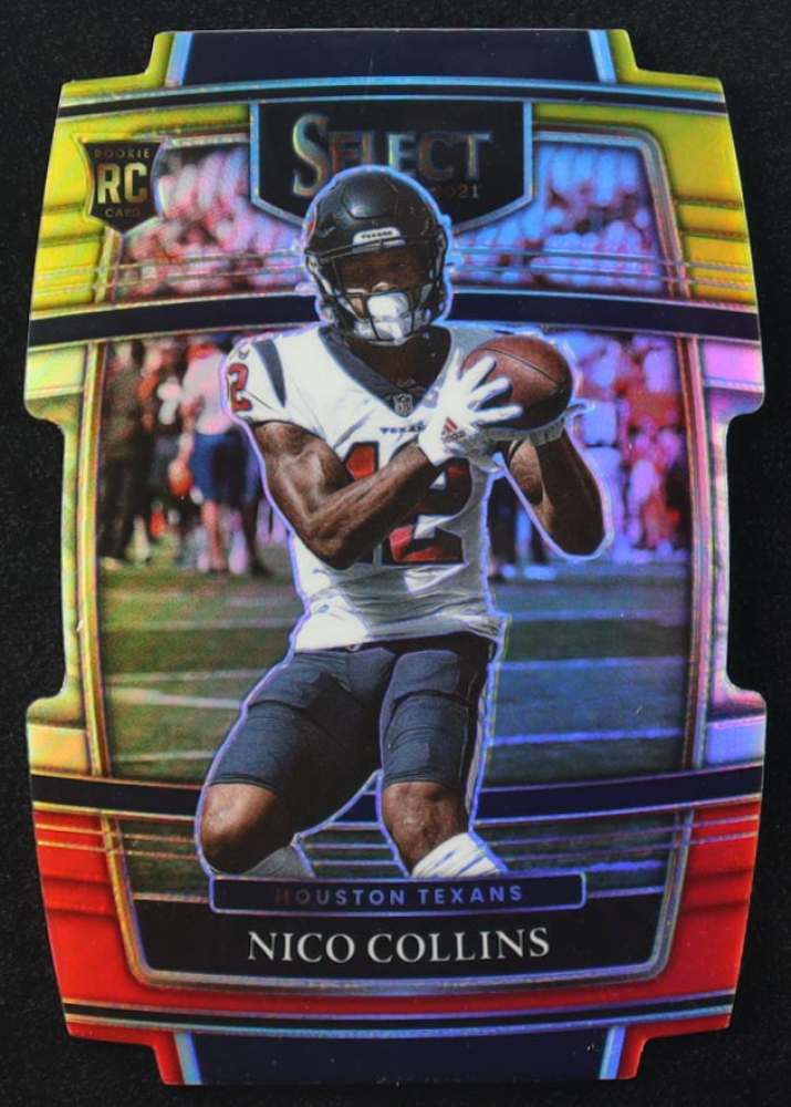 Nico Collins 2021 Select Prizms Red Yellow Die Cut #69 RC