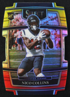 Nico Collins 2021 Select Prizms Red Yellow Die Cut #69 RC at PristineAuction.com