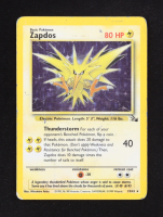 Zapdos 1999 Pokemon Fossil Unlimited #15 Holo at PristineAuction.com