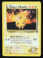 Lt. Surge's Pikachu Pokemon 2000 Gym Challenge #84 at PristineAuction.com