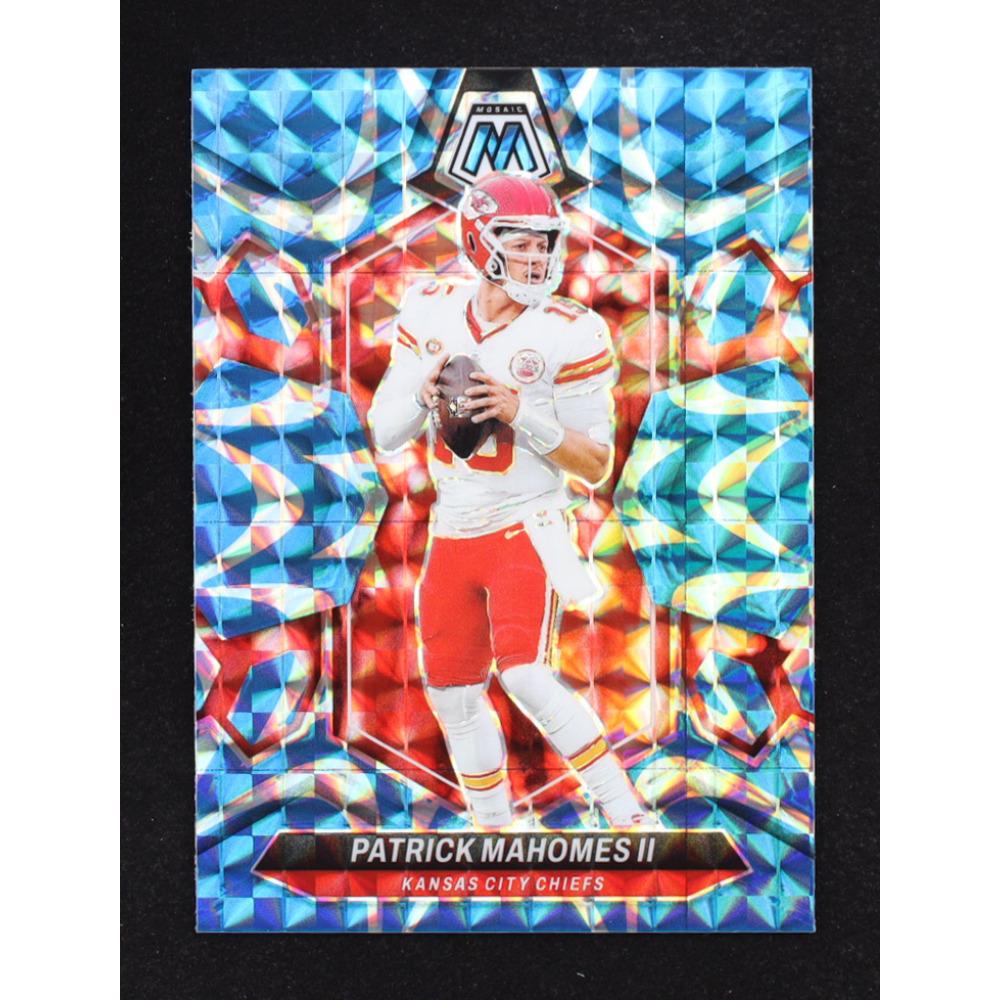 Patrick Mahomes II 2024 Panini Mosaic Blue Reactive #106 at PristineAuction.com