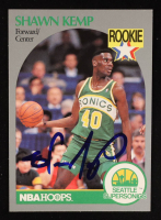Shawn Kemp Signed 1990-91 Hoops #279 RC (Beckett) at PristineAuction.com