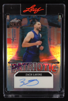 Zach Lavine 2025 Leaf Metal Independence Day Patriotic Autographs Liberty Bell #P-ZLV #1/1 at PristineAuction.com