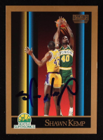 Shawn Kemp Signed 1990-91 SkyBox #268 RC (Beckett) at PristineAuction.com