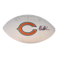 Matt Eberflus Signed Bears Logo Football (JSA) at PristineAuction.com