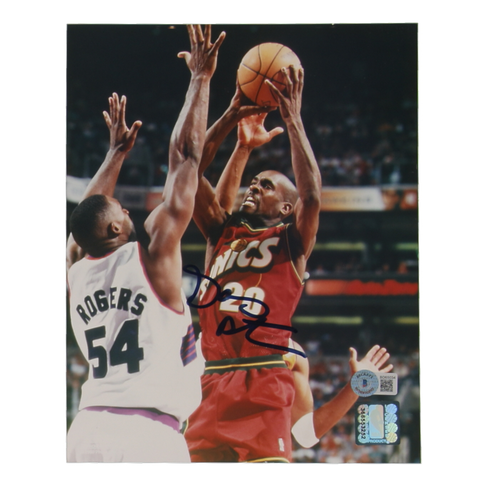 Gary Payton Signed Sonics 8x10 Photo (Beckett) at PristineAuction.com