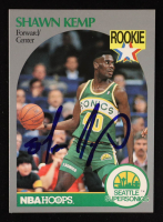 Shawn Kemp Signed 1990-91 Hoops #279 RC (Beckett) at PristineAuction.com