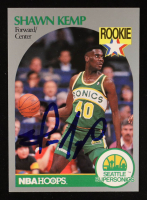 Shawn Kemp Signed 1990-91 Hoops #279 RC (Beckett) at PristineAuction.com