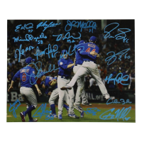 2016 World Series Champion Chicago Cubs 8x10 Photo Signed by (17) with Aroldis Chapman, Pedro Strop, Joe Maddon, Miguel Montero (Beckett) at PristineAuction.com