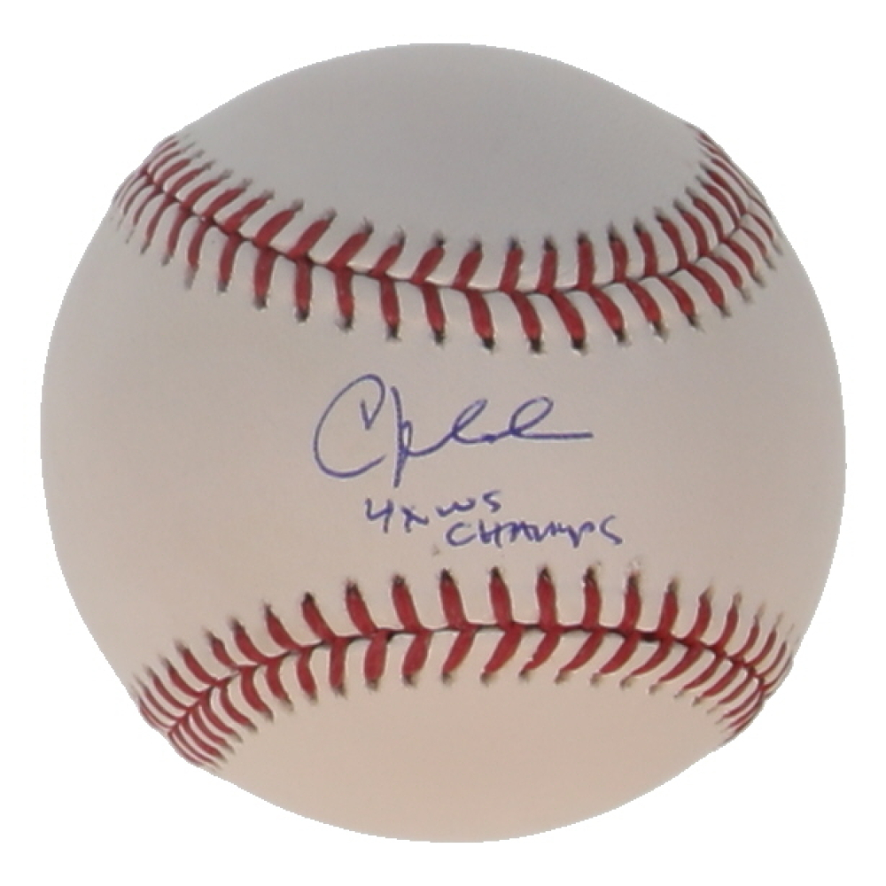 Chuck Knoblauch Signed OML Baseball Inscribed "4x WS Champs" (TriStar) at PristineAuction.com